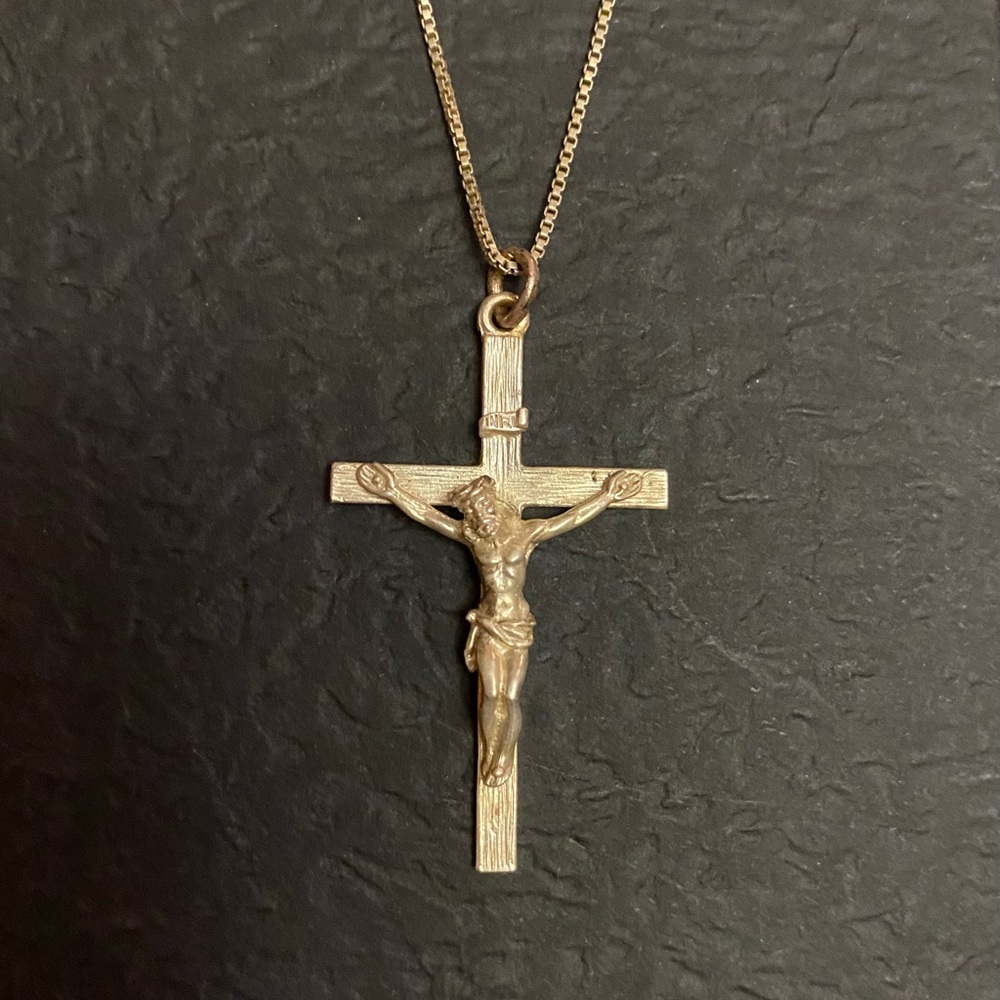Sterling Silver Cross Necklace Italy